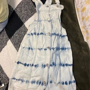 Kids overall denim dress